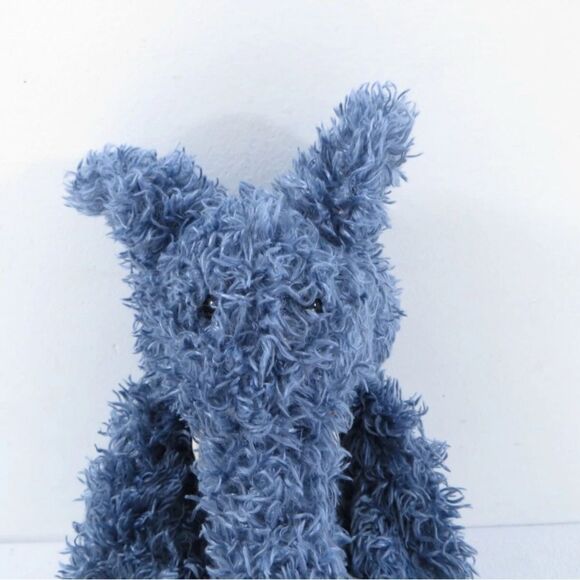 Jellycat London Junglie Bunglie Elephant Blue Shaggy Stuffed Plush Medium 16" - Picture 2 of 5